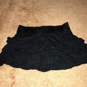 Black Ruffled Justice Skort, Size 6